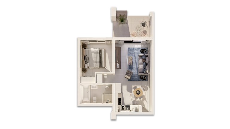 Apartment Type A1 floor plan