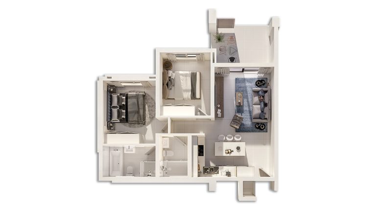 Apartment Type B1 floor plan