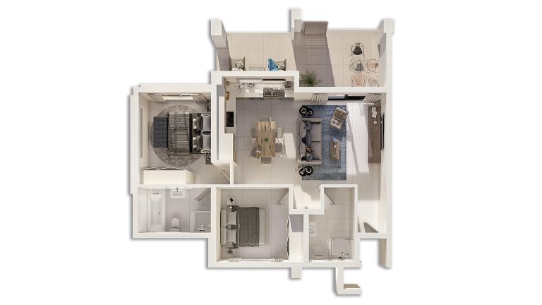 Apartment Type B2 floor plan