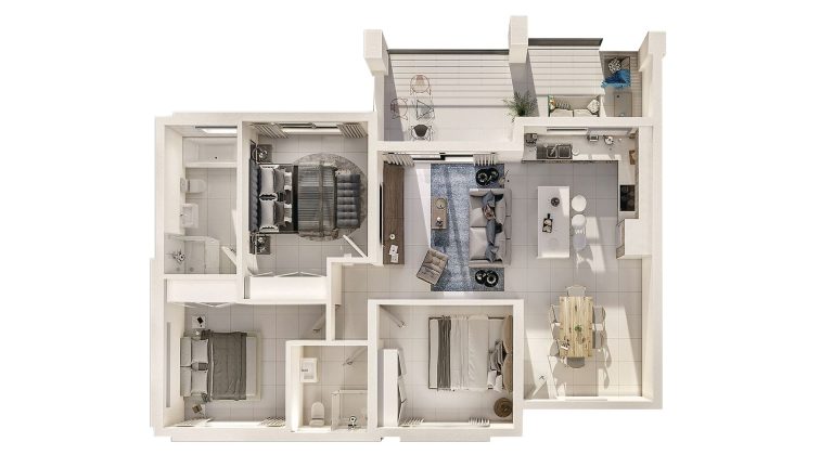 Apartment Type C1 floor plan