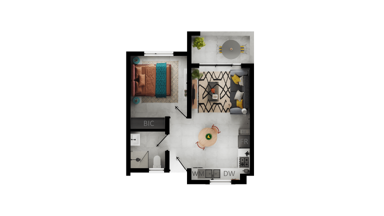 Type A floor plan