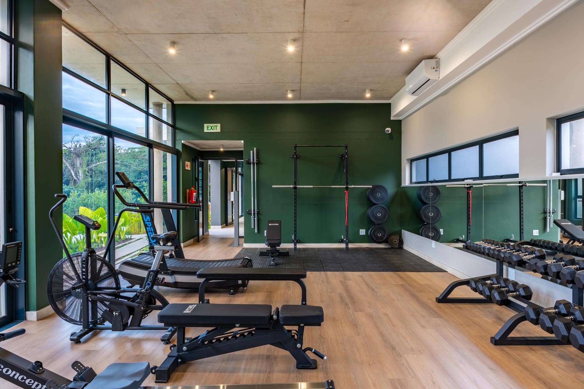 The residents gym at Woodlands Estate