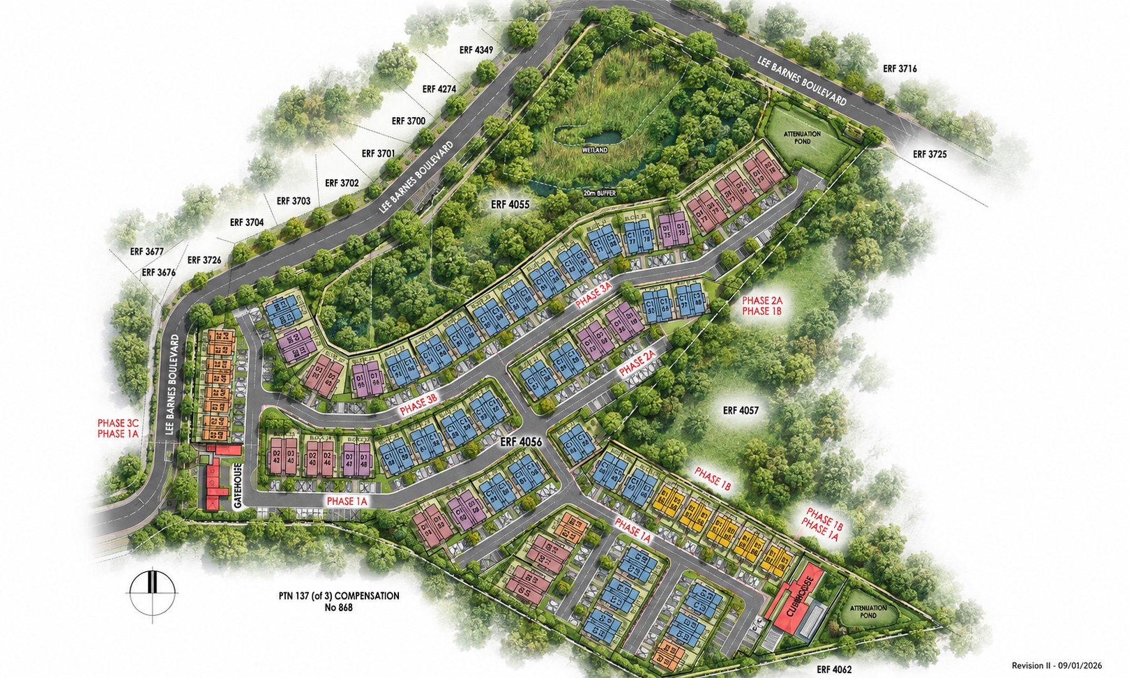 Site development plan for Woodlands Estate