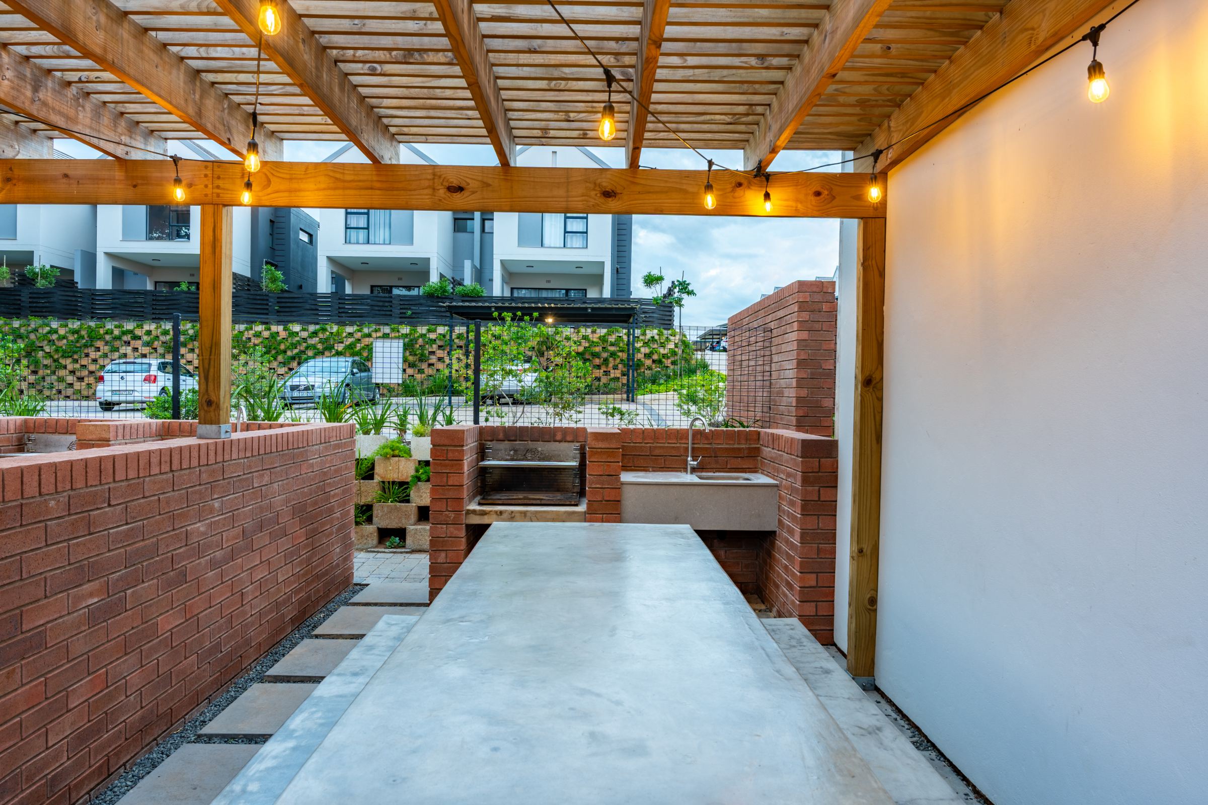 The braai area at the Woodlands clubhouse